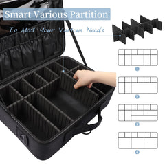 gzcz travel makeup train case uses waterproof oxford fabric to protect essentials