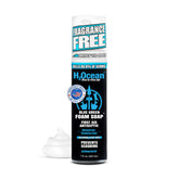 H2Ocean blue green foam soap bottle demonstrates gentle tattoo cleansing with Aloe Vera