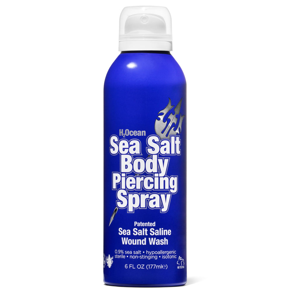 H2Ocean sea salt body piercing spray bottle for clean aftercare