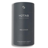 H2TAB hydrogen bath tablet dissolving in water for deep full-body recovery.