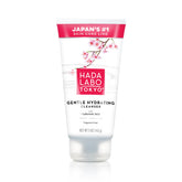 Hada Labo Tokyo Gentle Hydrating Cleanser bottle pour for easy, residue-free cleansing.
