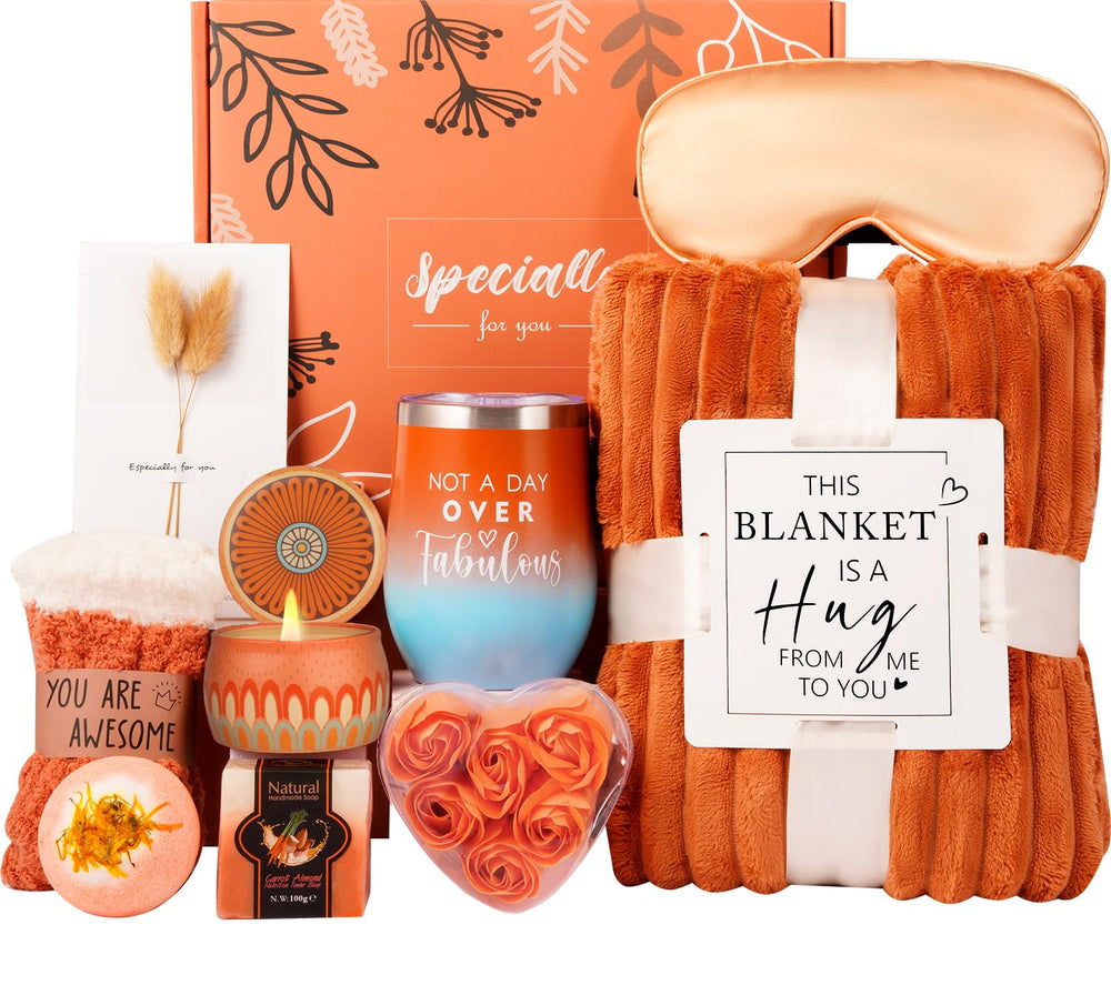 Haibeot fall gifts blanket draped for warm, cozy evenings.