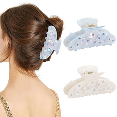HAIMEIKANG clip secures soft romantic hairstyles with versatile styling.