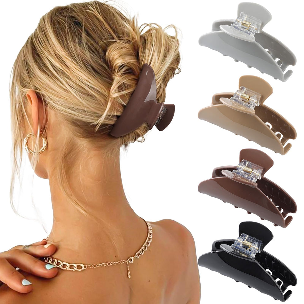 HAIMEIKANG large acrylic clip closeup shows sturdy grip for thick hair