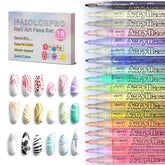 HAIOLORPRO 18-color swatches for creative nail art ideas.