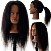 Hair By DK mannequin head Afro fluffy texture for versatile styling practice