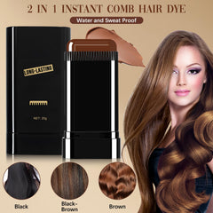 Hair Color Stick provides precise gray coverage with built-in comb.