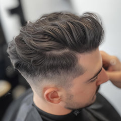 Hair Daddy styling clay textured hairstyle demo demonstrates volumized, tousled looks.