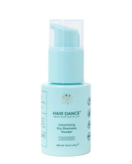 Hair Dance dry shampoo powder jar closeup with lavender scent for quick refresh