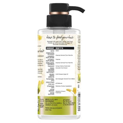 Hair Food Shampoo avocado-argan-oil ingredients close-up highlights natural oils for hair care.