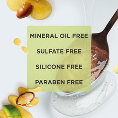 Hair Food Shampoo sulfate-free lather demonstrates gentle cleansing.