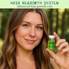 Hair Regrowth System ginseng panel highlights scalp nourishment and botanical strength