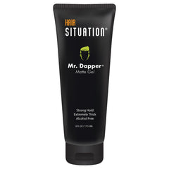 Hair Situation Mr. Dapper matte-finish bottle for sleek, frizz-free all-day styling.