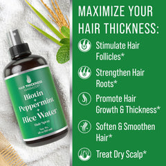 Hair Thickness Maximizer being sprayed on scalp demonstrates easy, quick application.