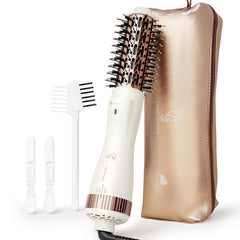 Hair Trends 1.5-inch heated round brush close-up for boosted volume and smooth detangling.