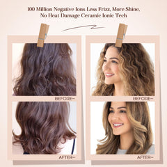 Hair Trends nano-titanium technology for efficient heat transfer and smooth results.