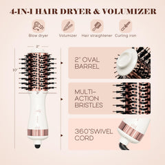 Hair Trends one-step hair styler in action for combined drying and styling.