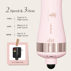 Hair Trends oval brush lifting roots for added volume and smooth ends.