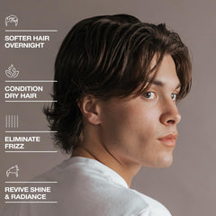 Hair Craft Co. CRVFT oil blend ingredients highlights soothing oils for shine.