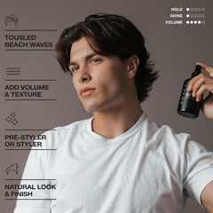 Hair Craft Co. CRVFT Sea Salt Spray boosts volume and lift at roots.
