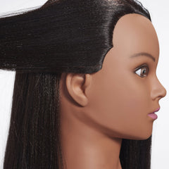 Hairginkgo mannequin head long hair braiding practice