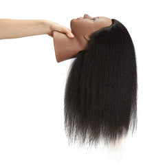 Hairingrid table clamp stand holds the head securely for steady styling practice.