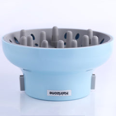Hairizone diffuser blue close-up reveals PC material durability and heat resistance.