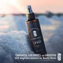 Hairplexx Sea Salt Volume finished look with a matte texture.