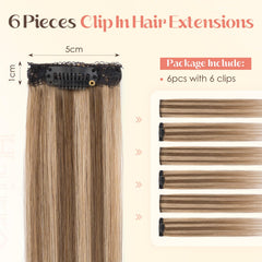 Hairro mini clip-on hairpiece closeup highlights secure stainless clips for easy wear