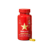 HAIRtamin Advanced Formula bottle with capsules for convenient daily hair nutrition