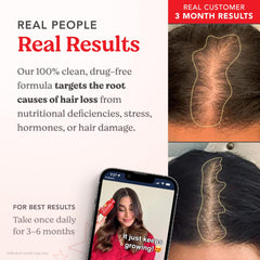 HAIRtamin vegan capsules sealed gluten-free daily supplement for hair care