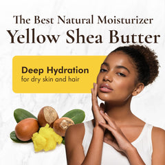 HalalEveryDay Ghana yellow shea butter raw-unrefined for natural moisture