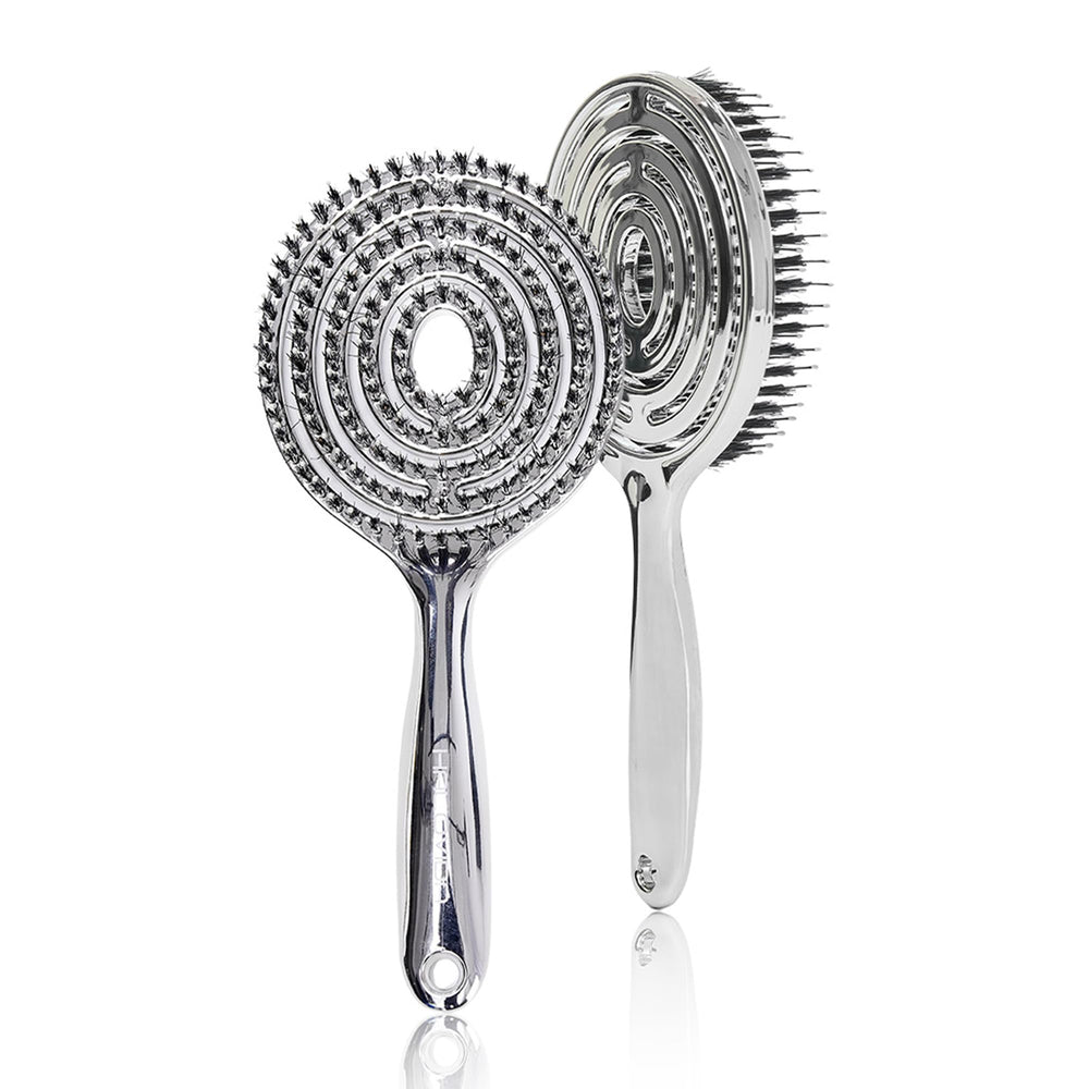 HALOVIDA Hair Brush with elastic air cushion for gentle scalp contact and quicker styling