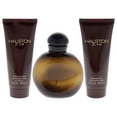 Halston Z-14 gift-set box showcases a premium grooming experience.