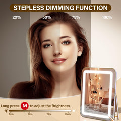 Halumao vanity mirror cold lighting mode for evening looks