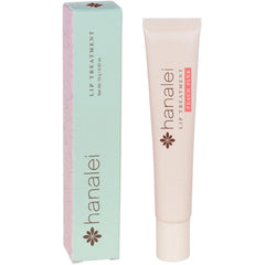 Hanalei Lip Treatment peach-pink tint applied for subtle color and moisture.