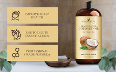 Handcraft Blends fractionated coconut oil pouring demonstrates quick absorption for skin and hair routines