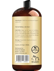 Handcraft Blends Jojoba Oil label close-up highlighting organic, hexane-free quality.