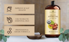 Handcraft Blends Jojoba Oil texture on skin for fast-absorbing moisture.