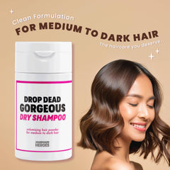 Handmade Heroes 2pc set packaging highlights vegan, natural formula for shining hair refresh.