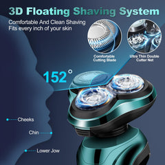 Handsomeface razor with nose and sideburn trimmer for grooming