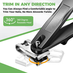HANDWENG 360° rotating clipper enables comfortable angles for left or right-handed users