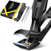 HANDWENG angled head toenail clippers for thick nails offer precise trims with ergonomic comfort.