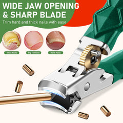 HANDWENG thick-nail clippers with 6mm opening simplify trimming tough nails.