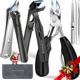 HANDWENG toenail clippers with a large opening for thick nails, easing trimming.
