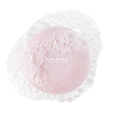 HANNI Cocoon Cleanse bottle highlights hydrating, soap-free cleansing for sensitive skin.