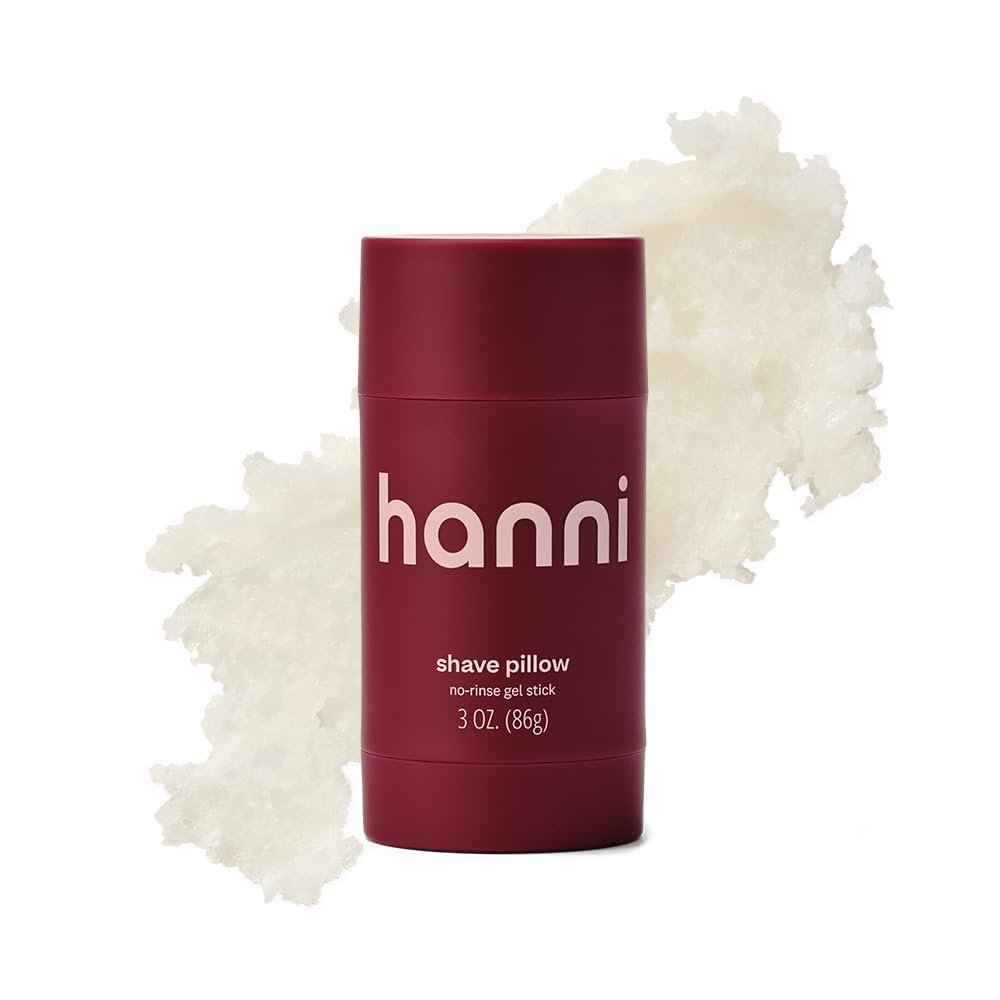 HANNI Shave Pillow gel application shown for a smooth shave on skin