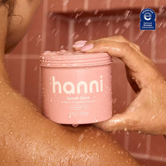 HANNI Splash Salve ingredient panel highlights jojoba oil for soothing moisture