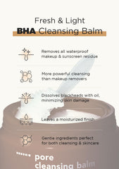 Hanskin balm application demonstrates first-cleanse steps for oily, congested skin routines.