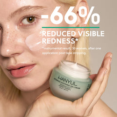 Hanyul Artemisia Soothing Gel Cream packaging highlights vegan and non-comedogenic formula.